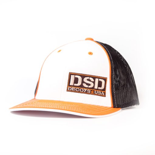 DSD White, Orange and Black Hat