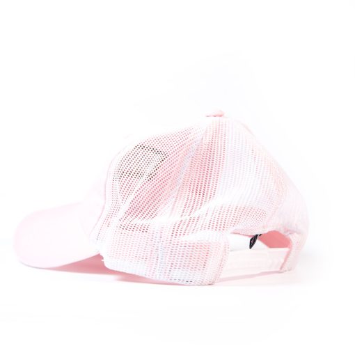 DSD Pink and White Mesh Back Trucker Hat - Image 2