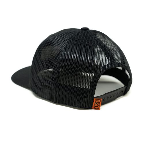 Leather Patch Hat | Black Snapback - Image 2